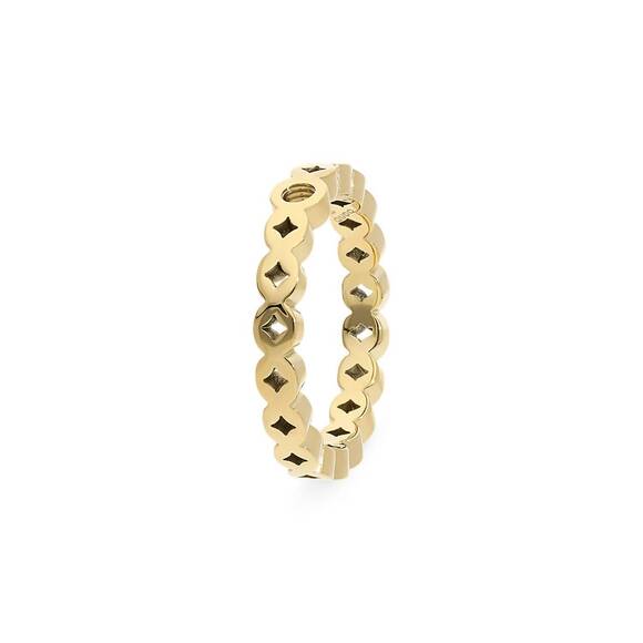 QUDO Jewelry - NEW QUDO women's basic melara ring in gold